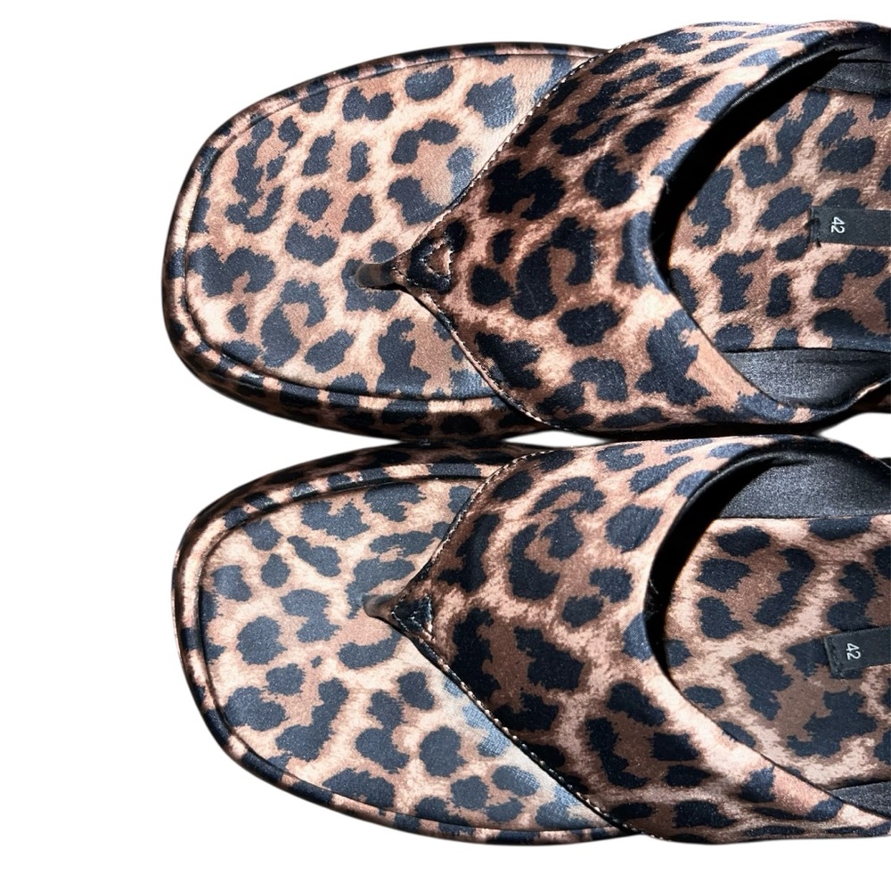 Zara Leopard Print Sandals Size 11 - Picture 10 of 16